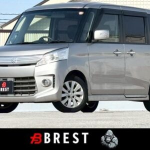 2014 Suzuki Spacia Custom silver gasoline used car Japan export