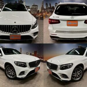 2018 Mercedes Benz Glc-Class white gasoline used car Japan export