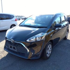 2021 Toyota Sienta black gasoline used car Japan export