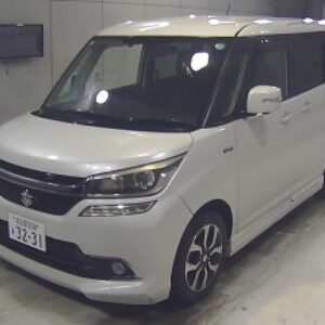 2015 Suzuki Solio Bandit white gasoline used car Japan export