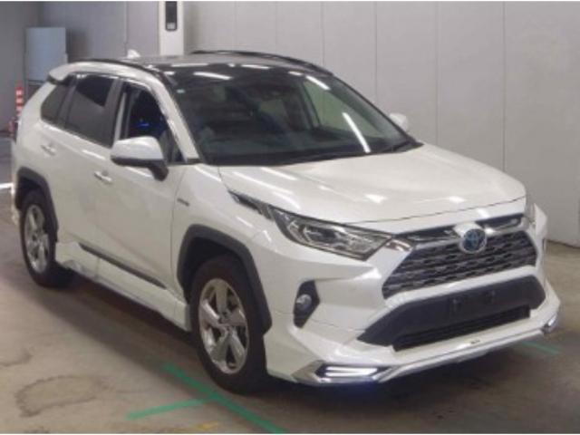 Ref:AUX-23510681 TOYOTA RAV4 2019 1 2019 Toyota Rav4 pearl gasoline used car Japan export