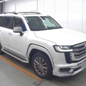 2023 Toyota Land Cruiser pearl gasoline used car Japan export
