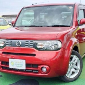2013 Nissan Cube red gasoline used car Japan export