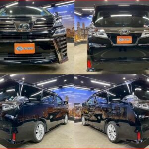 2018 Toyota Vellfire black gasoline used car Japan export
