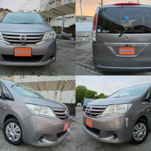 2011 Nissan Serena silver gasoline used car Japan export
