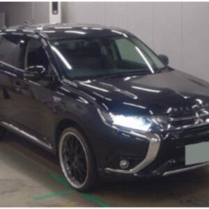 2015 Mitsubishi Outlander Phev black gasoline used car Japan export