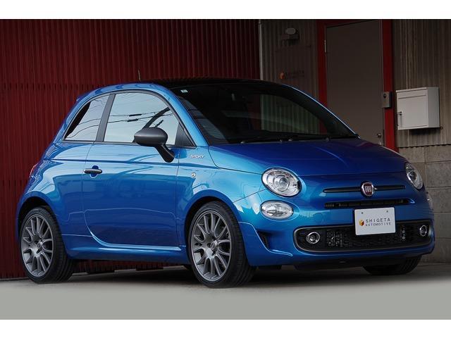 Ref:AUX-23519432 FIAT 500 2022 1 2022 Fiat 500 blue gasoline used car Japan export