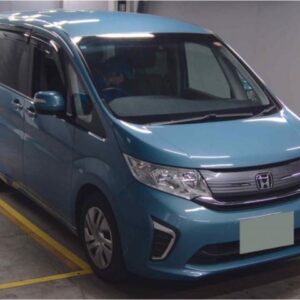 2021 Honda Stepwagon blue gasoline used car Japan export