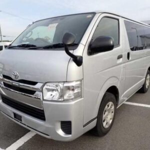 2019 Toyota Hiace Van silver diesel used car Japan export