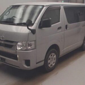 2021 Toyota Hiace Van silver diesel used car Japan export