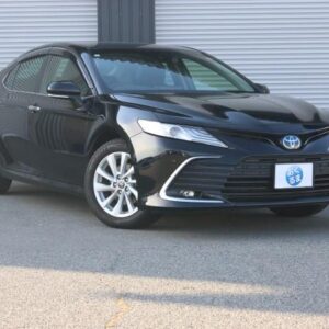 2021 Toyota Camry black hybrid used car Japan export