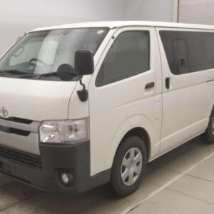 2018 Toyota Hiace Van white diesel used car Japan export