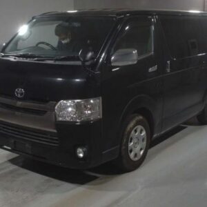 2015 Toyota Hiace Van black diesel used car Japan export