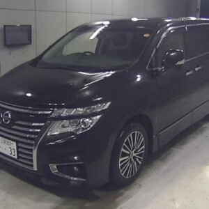 2018 Nissan Elgrand black gasoline used car Japan export