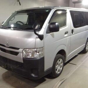 2021 Toyota Hiace Van silver diesel used car Japan export