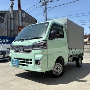 2022 Daihatsu Hijet Truck green gasoline used car Japan export