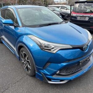 2017 Toyota C-Hr blue gasoline used car Japan export