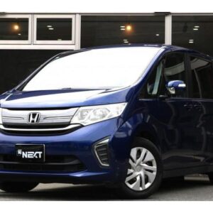 2015 Honda Stepwagon blue gasoline used car Japan export