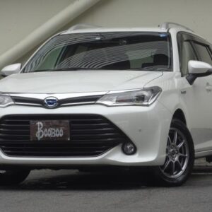2015 Toyota Corolla Fielder pearl hybrid used car Japan export