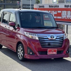 2017 Toyota Roomy red gasoline used car Japan export