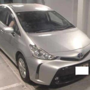 2017 Toyota Prius Alpha gray gasoline used car Japan export