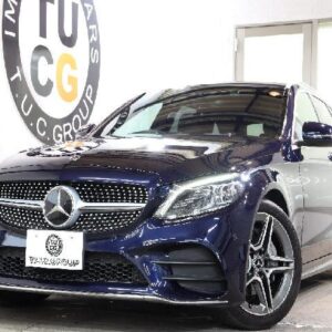 2019 Mercedes Benz C-Class blue diesel used car Japan export