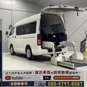 2011 Toyota Hiace Van white gasoline used car Japan export