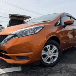 2017 Nissan Note orange gasoline used car Japan export