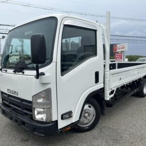 2014 Isuzu Elf Truck white diesel used car Japan export
