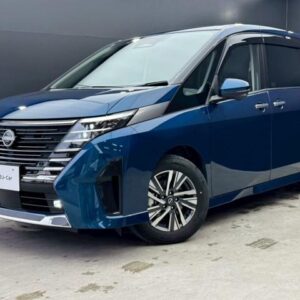 2024 Nissan Serena blue hybrid used car Japan export