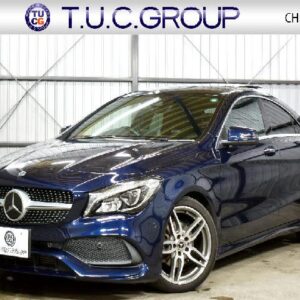2017 Mercedes Benz Cla-Class blue gasoline used car Japan export