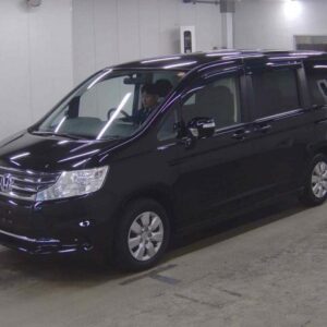 2014 Honda Stepwagon black gasoline used car Japan export