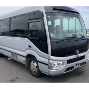 2021 Toyota Coaster silver diesel used car Japan export