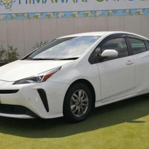 2021 Toyota Prius white hybrid used car Japan export