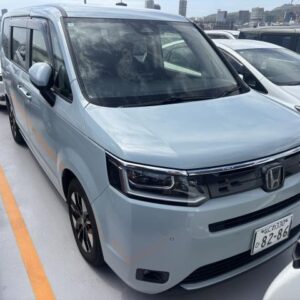 2024 Honda Stepwagon blue gasoline used car Japan export
