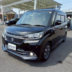 2017 Suzuki Solio Bandit black hybrid used car Japan export