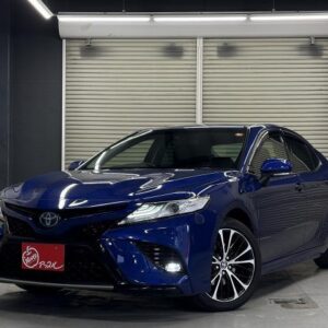 2020 Toyota Camry blue gasoline used car Japan export