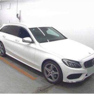 2015 Mercedes Benz C-Class Stationwagon white gasoline used car Japan export