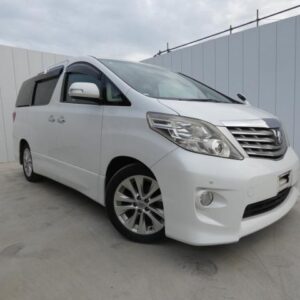 2009 Toyota Alphard white gasoline used car Japan export