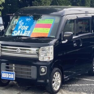2019 Suzuki Every Wagon black gasoline used car Japan export