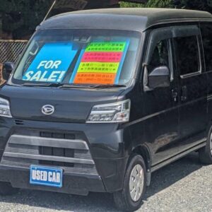 2020 Daihatsu Hijet Cargo black gasoline used car Japan export