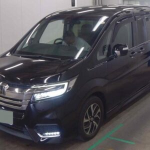 2018 Honda Stepwagon Spada black gasoline used car Japan export