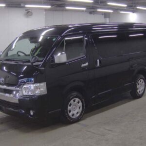 2021 Toyota Hiace Wagon black gasoline used car Japan export