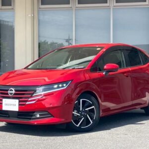 2024 Nissan Note red gasoline used car Japan export