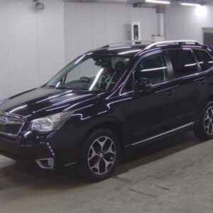 2014 Subaru Forester black gasoline used car Japan export