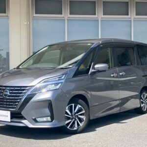 2021 Nissan Serena gray gasoline used car Japan export