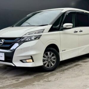 2018 Nissan Serena pearl hybrid used car Japan export