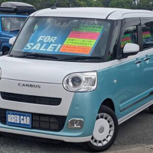2023 Daihatsu Move Canbus blue gasoline used car Japan export