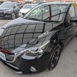 2015 Mazda Demio black diesel used car Japan export