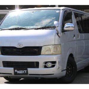 2007 Toyota Hiace Van silver gasoline used car Japan export